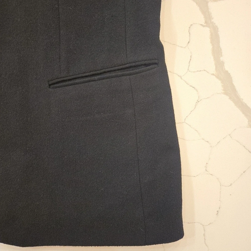 Club Room Cashmere Silk Wool Single Breasted Black Blazer Sports Jacket Size 44